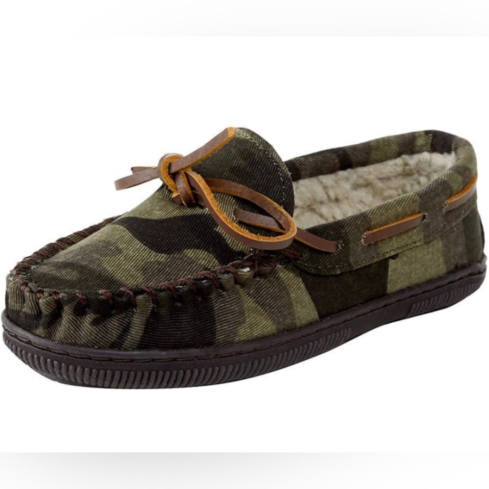 Minnetonka Boys Kids Camo House Shoe Slippers